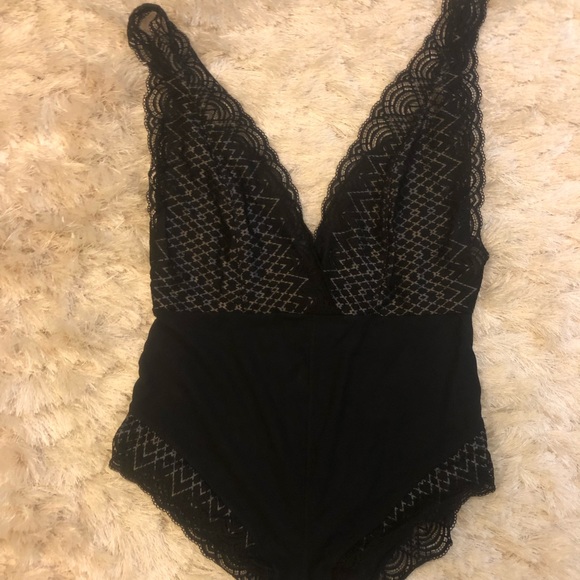 Free People Tops - NWT black lace free people body suit